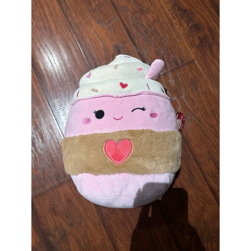 RARE Squishmallow Jenny the Frozen Yogurt Valentines 2025 16 inch NEW with Tags